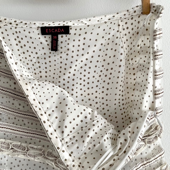 NWT ESCADA Skirt -Tulle & Silk Two layers skirt 38 - Picture 5 of 16